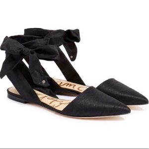 Black satin Brandie Sam Edelman flats